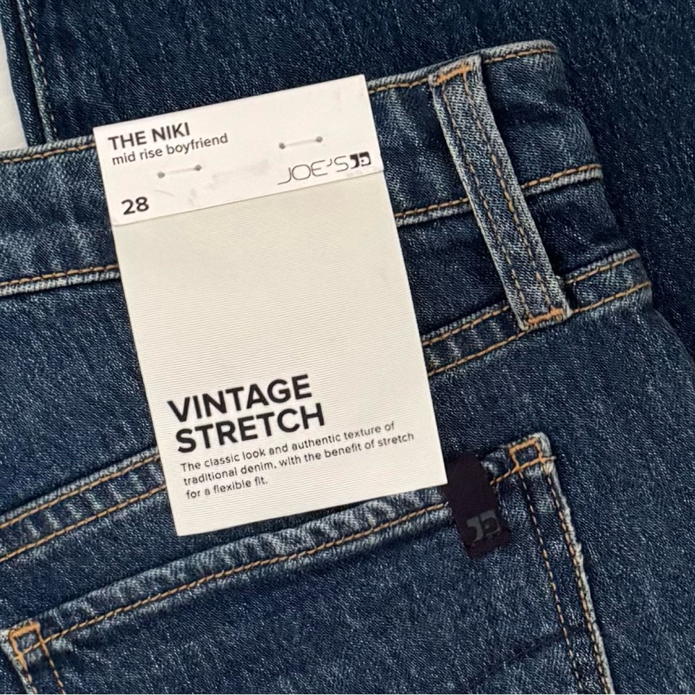 Joe’s The Niki Mid Rise Boyfriend Vintage Stretch Distressed Jeans Size 28 - Picture 7 of 9